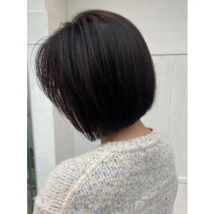 髪質改善/縮毛矯正/酸性ストレート/丸みショート/アッシュ