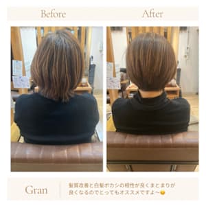 お客様髪質改善データ1636（ショートボブ）