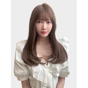 髪質改善 縮毛矯正 レイヤー 顔周りカット アッシュ 銀座