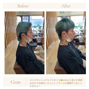 お客様髪質改善データ1639（メンズウルフ）