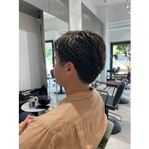 【 メンズショート × アッシュカラー 】