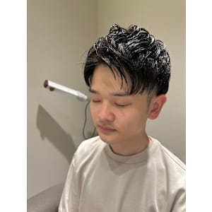 ツーブロアップバング