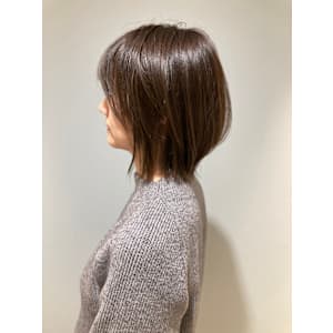2025冬ヘアーイルミナシアーグレージュボブルフ赤羽美容室