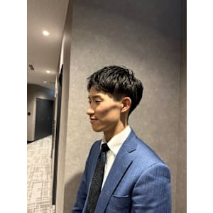 ツーブロックビジネスショート