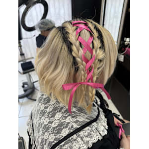 リボン編み込みアレンジ【錦糸町北口】/ anri