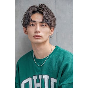 【小久保style】メンズカットツーブロックツイストウルフ