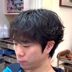 シャドウパーマ/ニュアンスパーマ/韓国へア/メンズパーマ/柏