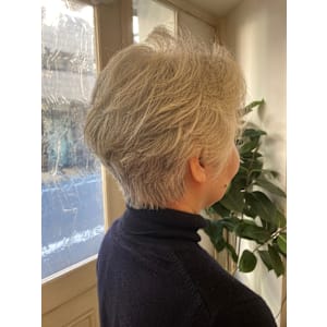 ミセスショート/ボリュームUPでセットが簡単/グレイヘア - CHAINON【シェノン】掲載中