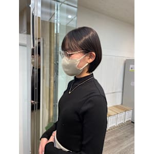 王道ブラウン　暗髪ダークトーン　髪質改善トリートメント　ボブ