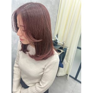 ラベージュ　バイオレットピンク　カシスピンク　髪質改善TR