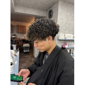 波巻きプードルパーマ