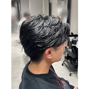 【カルマパーマ】メンズヘア/メンズパーマ/センターパート