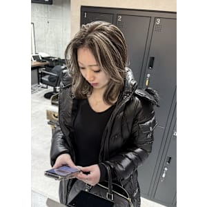 ★セミロングレイヤーハイライト★