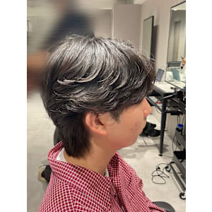 【カルマパーマ】メンズヘア/メンズパーマ/センターパート