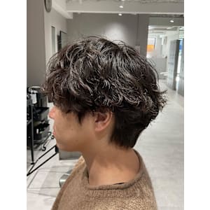 【シャドウパーマ】マッシュ/メンズパーマ/メンズカット/池袋