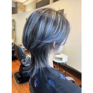 ブルーシルバーハイライト