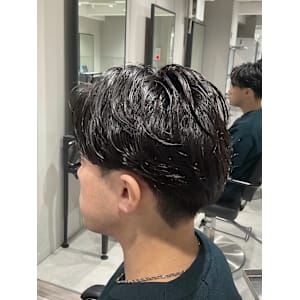 【カルマパーマ】メンズヘア/メンズパーマ/センターパート