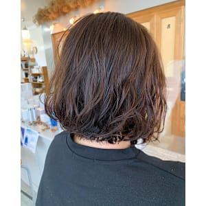 ボブ×ゆるウェーブ