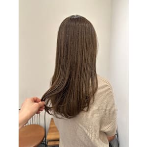 池袋 イルミナカラー 透明感 creamy brown♪