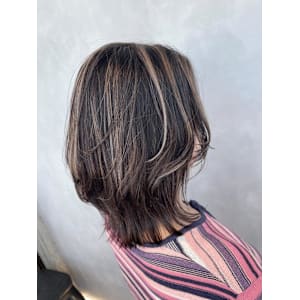上品ハイライト/白髪ぼかしハイライト/ペールベージュ