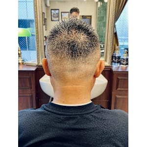 【60代 男性】ロンドンフェードモヒカン（大宮/バーバー）