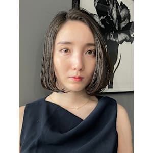 大人女性◎フラットボブ