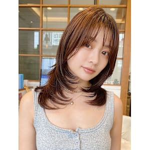 メルティーカラー/フェミニンロング/似合わせカット/渋谷