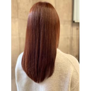 ベージュカラー　暖色系カラー　髪質改善　ダメージレス