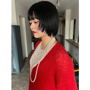 レイヤーボブ/フェイスレイヤー/切りっぱなしボブ＿＿下北沢
