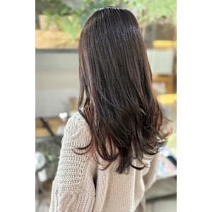 ピンクブラウン／ゆるふわ巻き