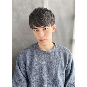20代30代40代　束感ナチュラル黒髪マッシュモテ髪＃969