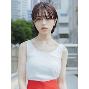 大人かわいい 小顔 暗髪ボブ ミニボブ ボブヘア