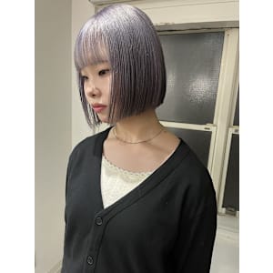 ペールラベンダー/ボブ__下北沢
