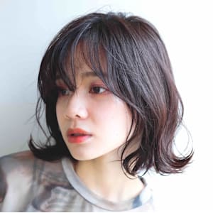 外ハネボブアッシュブラウン