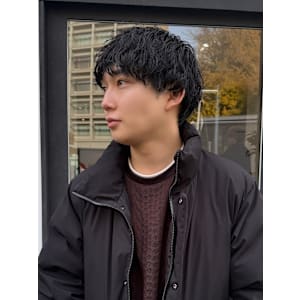 【 メンズマッシュ × 波打ちパーマ】