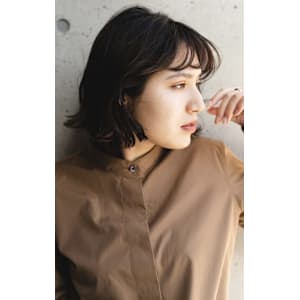 大人かわいい！小顔×べージュ2WAYバング　