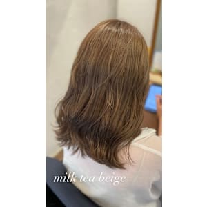 ダブルカラー ミルクティーベージュ