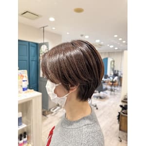 ショート×ベージュ