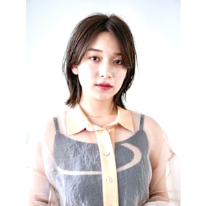 前下がりショート・ボブ/絶壁解消/前髪あり/30代/40代/