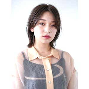 前下がりショート・ボブ/絶壁解消/前髪あり/30代/40代/