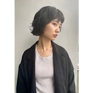 ボブパーマ/オン眉 _下北沢