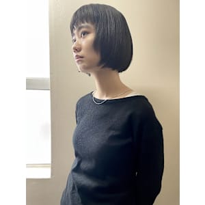 ストレートボブ/オン眉/顔周りレイヤー _下北沢
