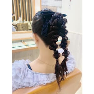 【Neolivekuta】編みおろしツインポニー【町田】