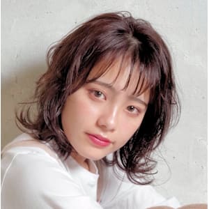 ひし形レイヤーカールボブ