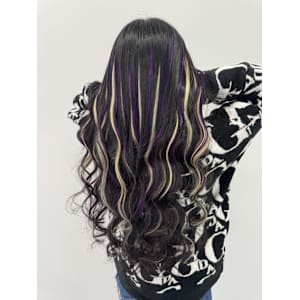 紫×白のmixハイライト♪