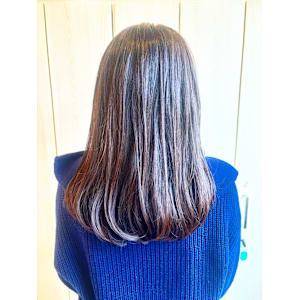 大人可愛い/ラベンダーミルクティー/内巻き