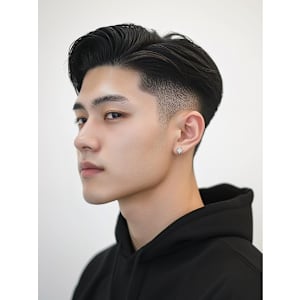 七三ビジネスヘア　20代30代40代　刈り上げ　眉毛カット