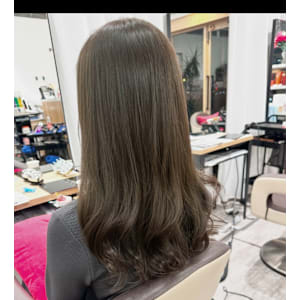 セミロング☆透け感マリーングレイジュカラー★