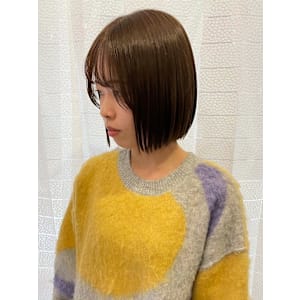 【feliceMICHI 豊田希美】ベージュカラー　ミニボブ