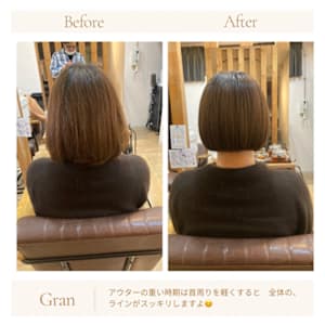 お客様髪質改善データ1660（ショートボブ）